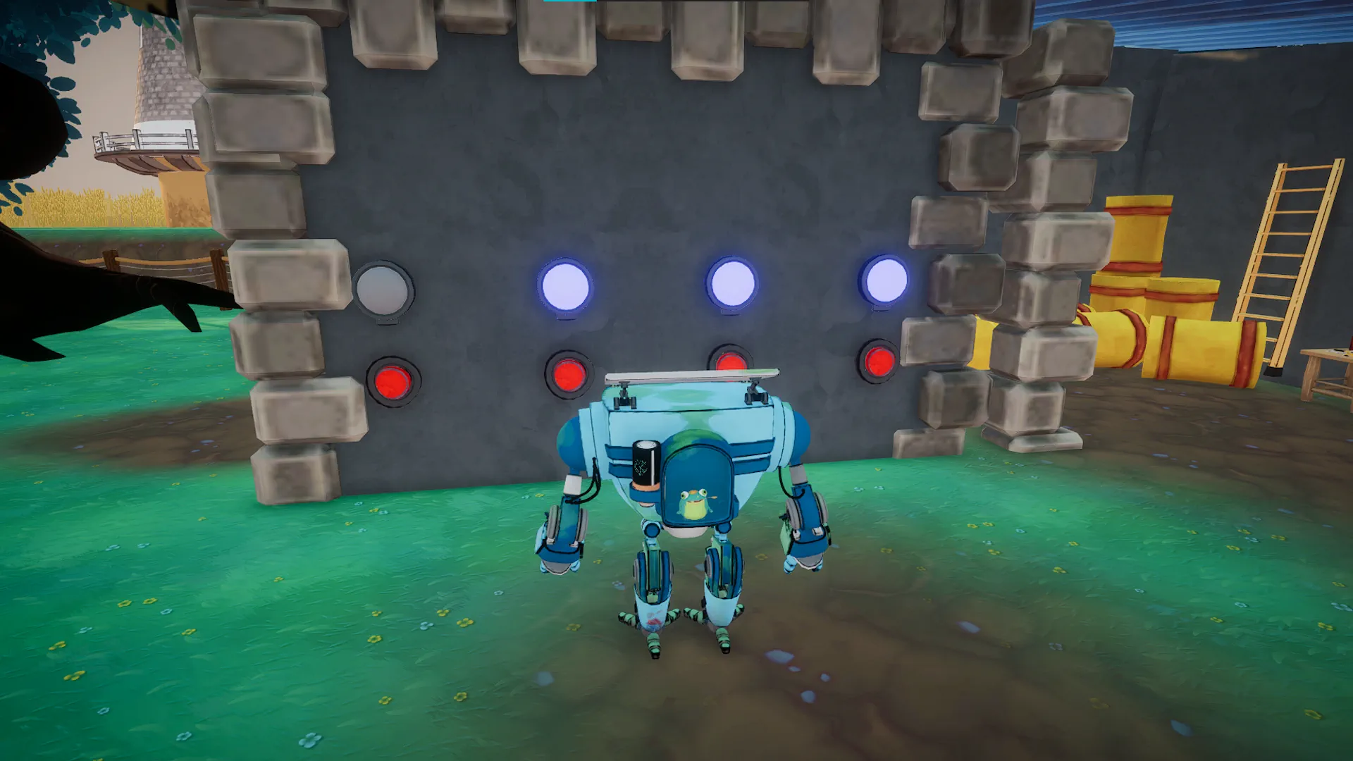 RAM solving a puzzle in the farm Image