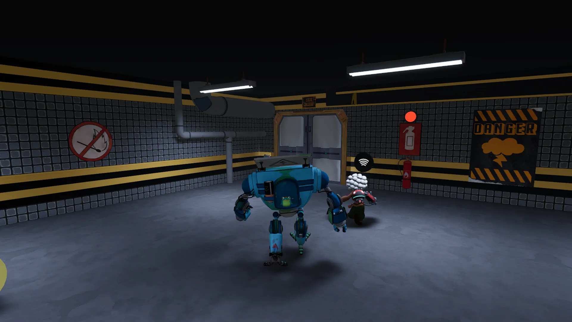 RAM trying solve a puzzle in the maze Image